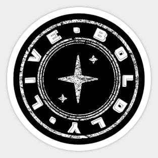 Live Boldly - Typography Sticker